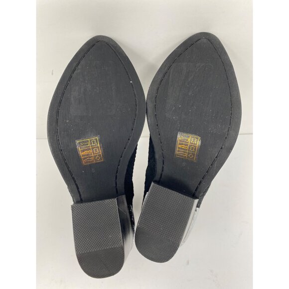 Jeffrey Campbell Womens Sz 5 Cromwell Snake Print Suede Western Booties Boots - Picture 8 of 10